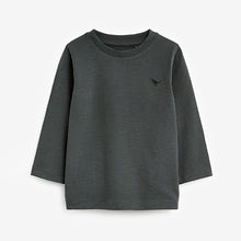 Load image into Gallery viewer, Charcoal Grey Long Sleeve Plain T-Shirt (3mths-6yrs)
