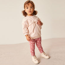 Load image into Gallery viewer, Pink Bow Sweatshirt &amp; Leggings Set (3mths-6yrs)
