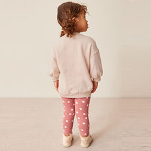 Load image into Gallery viewer, Pink Bow Sweatshirt &amp; Leggings Set (3mths-6yrs)
