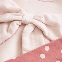 Load image into Gallery viewer, Pink Bow Sweatshirt &amp; Leggings Set (3mths-6yrs)
