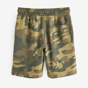 Green Camo 1 Pack Basic Jersey Shorts (3-12yrs)