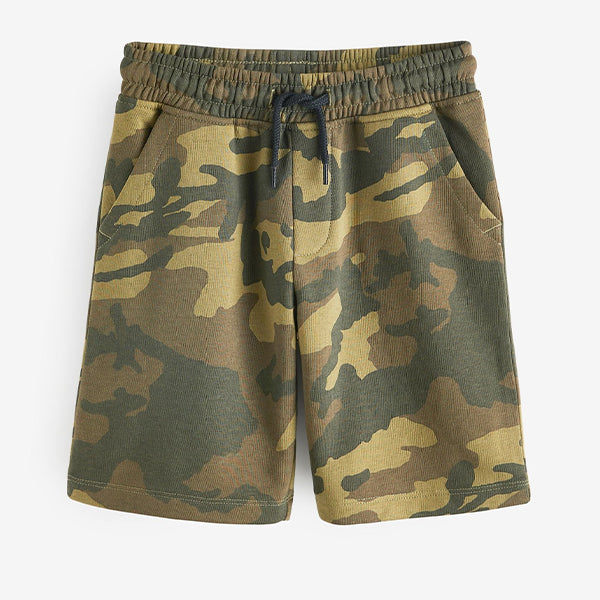 Green Camo 1 Pack Basic Jersey Shorts (3-12yrs)