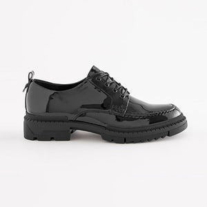 Black Forever Comfort® Chunky Sole Lace-Up Shoes