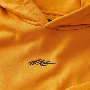 Ochre Yellow Plain Jersey Hoodie (3-12yrs)