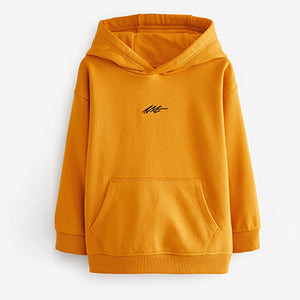 Ochre Yellow Plain Jersey Hoodie (3-12yrs)