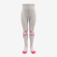 Load image into Gallery viewer, Blue, Pink and Grey 3 Pack Cotton Rich Unicorn Tights (1.5yrs-10yrs)
