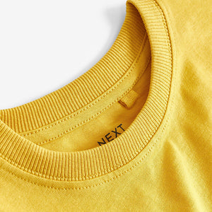 Bright Yellow Cotton Short Sleeve T-Shirt (3-12yrs)