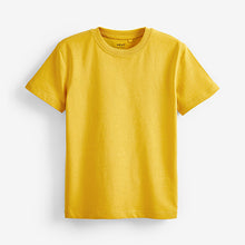 Load image into Gallery viewer, Bright Yellow Cotton Short Sleeve T-Shirt (3-12yrs)
