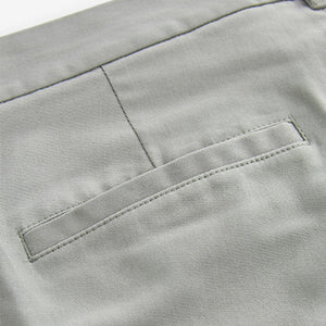 Mid Grey Straight Fit Stretch Chino Trousers
