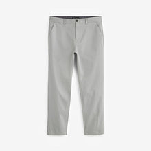 Load image into Gallery viewer, Mid Grey Straight Fit Stretch Chino Trousers
