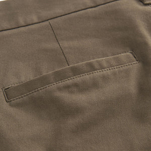 Mushroom Brown Straight Fit Stretch Chino Trousers