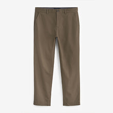 Load image into Gallery viewer, Mushroom Brown Straight Fit Stretch Chino Trousers
