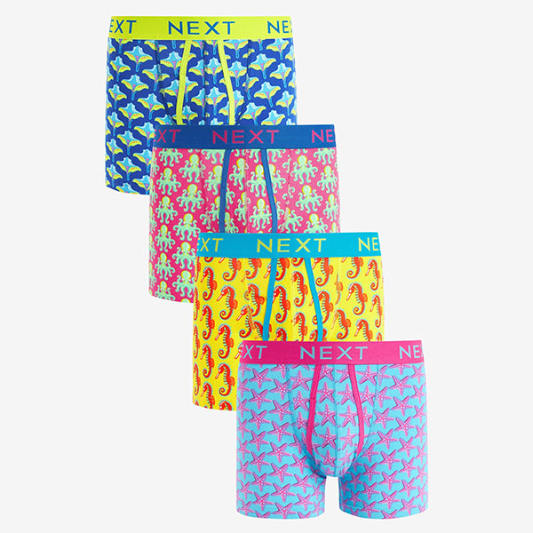 Bright Sealife A-Front Boxers 4 Pack