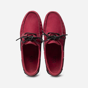 Shoes Boat Men Sole Grip Leather Red
