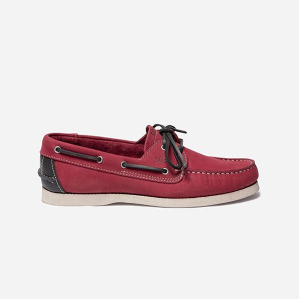 Shoes Boat Men Sole Grip Leather Red