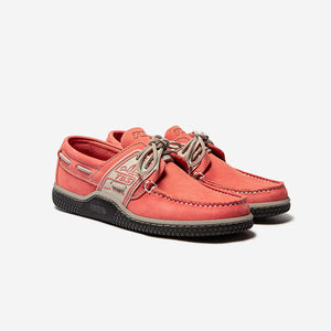 GLOBEK Men's Boat Shoes Old Pink Nubuck Leather