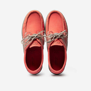 GLOBEK Men's Boat Shoes Old Pink Nubuck Leather