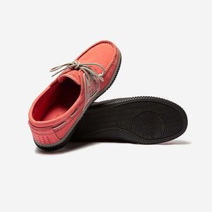 GLOBEK Men's Boat Shoes Old Pink Nubuck Leather