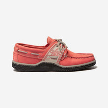 Load image into Gallery viewer, GLOBEK Men&#39;s Boat Shoes Old Pink Nubuck Leather
