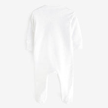 Load image into Gallery viewer, White I&#39;m New Here Single Sleepsuit (0-9mths)
