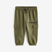 Load image into Gallery viewer, Khaki Green Patch Pocket Utility Joggers (3mths-5-6yrs)
