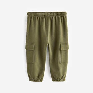 Khaki Green Patch Pocket Utility Joggers (3mths-5-6yrs)