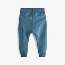 Load image into Gallery viewer, Blue Super Skinny Utility Joggers 3 Pack (3mths-5-6yrs)
