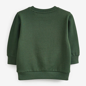 Green Vehicules Appliqué Sweatshirt (3mths-6yrs)