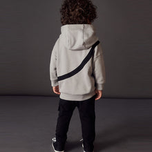 Load image into Gallery viewer, Pale Grey Teddy Bumbag Character Hoodie And Joggers Set (3mths-6yrs)
