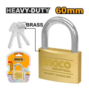 INGCO HEAVY DUTY BRASS PADLOCK