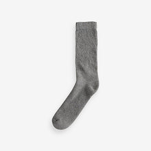 Load image into Gallery viewer, Grey/Black Heavyweight Socks 4 Pack
