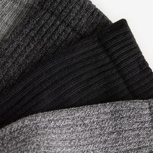 Load image into Gallery viewer, Grey/Black Heavyweight Socks 4 Pack
