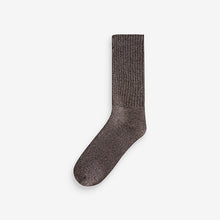 Load image into Gallery viewer, Cream/Brown Heavyweight Socks 4 Pack
