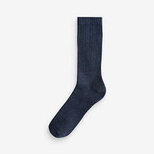 Load image into Gallery viewer, Navy Blue Heavyweight Socks 4 Pack
