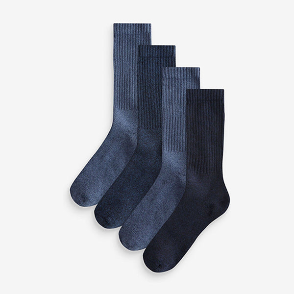 Navy Blue Heavyweight Socks 4 Pack