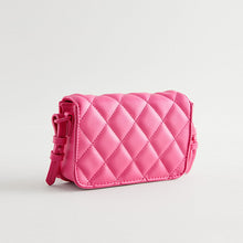 Load image into Gallery viewer, Pink Quilted Cross-Body Bag
