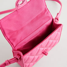 Load image into Gallery viewer, Pink Quilted Cross-Body Bag

