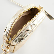 Load image into Gallery viewer, Gold Metallic Cross-Body Bag
