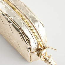 Load image into Gallery viewer, Gold Metallic Cross-Body Bag
