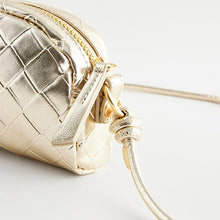 Load image into Gallery viewer, Gold Metallic Cross-Body Bag
