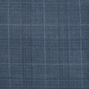Blue Tailored Fit Wool Blend Check Jacket