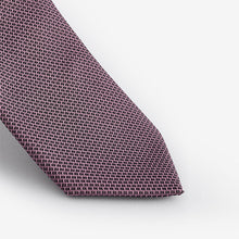 Load image into Gallery viewer, Damson Pink Slim Tie And Pocket Square Set
