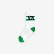 Load image into Gallery viewer, Gamer Headphone Cushioned Footbed Cotton Rich Ribbed Socks 3 Pack
