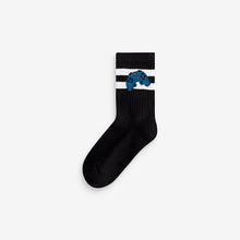 Load image into Gallery viewer, Gamer Headphone Cushioned Footbed Cotton Rich Ribbed Socks 3 Pack

