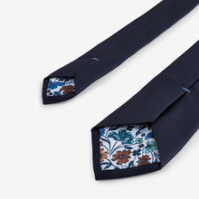 Load image into Gallery viewer, Navy Blue Slim Twill Tie
