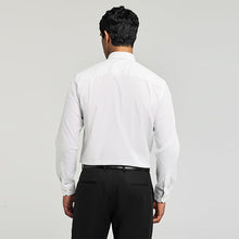 Load image into Gallery viewer, White/Black Regular Fit Shirt and Tie Pack
