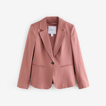 Load image into Gallery viewer, Pink Tailored Single Breasted Blazer With Wool

