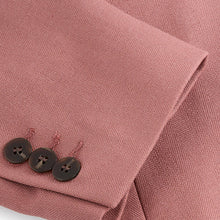 Load image into Gallery viewer, Pink Tailored Single Breasted Blazer With Wool
