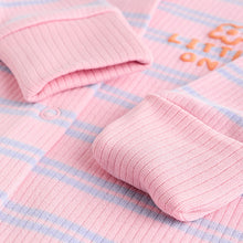 Load image into Gallery viewer, Multi Popper Baby 100% Cotton Sleepsuits 3 Pack
