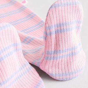 Multi Popper Baby 100% Cotton Sleepsuits 3 Pack